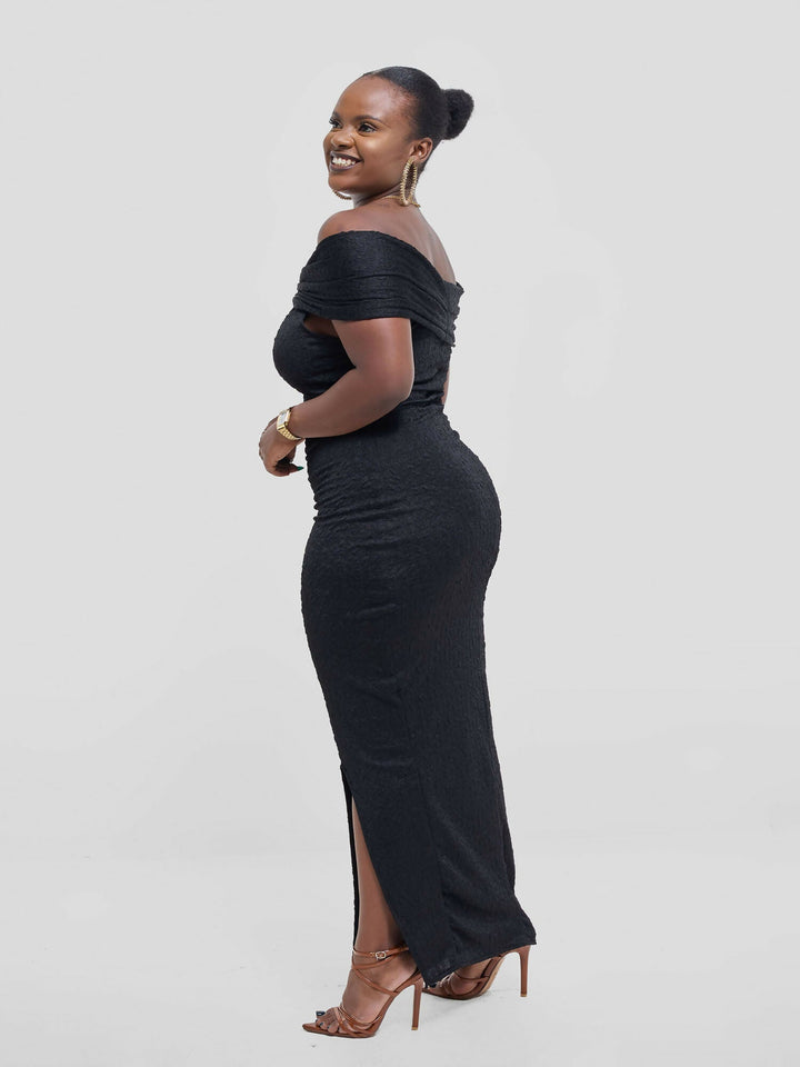 Silk House Collection Elora Dress - Black - Shopzetu