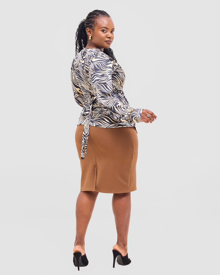 Kola Top-Animal print