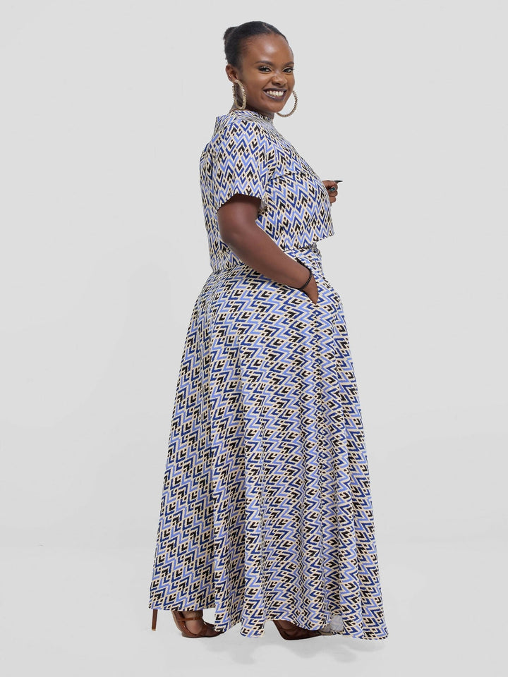 Silk House Collection Kalisi Skirt Set - Tribal Print - Shopzetu