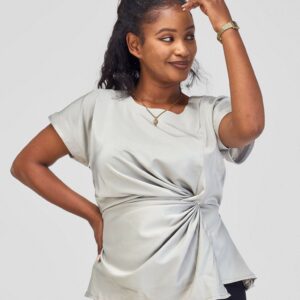 Silk House Collection Raya Top - Grey