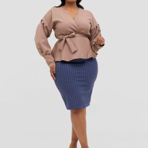 Silk House Collection Maya Top - Nude