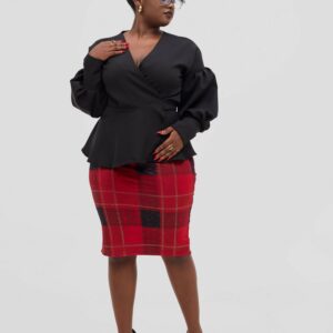 Silk House Collections Mia Skirt - Plaid Red
