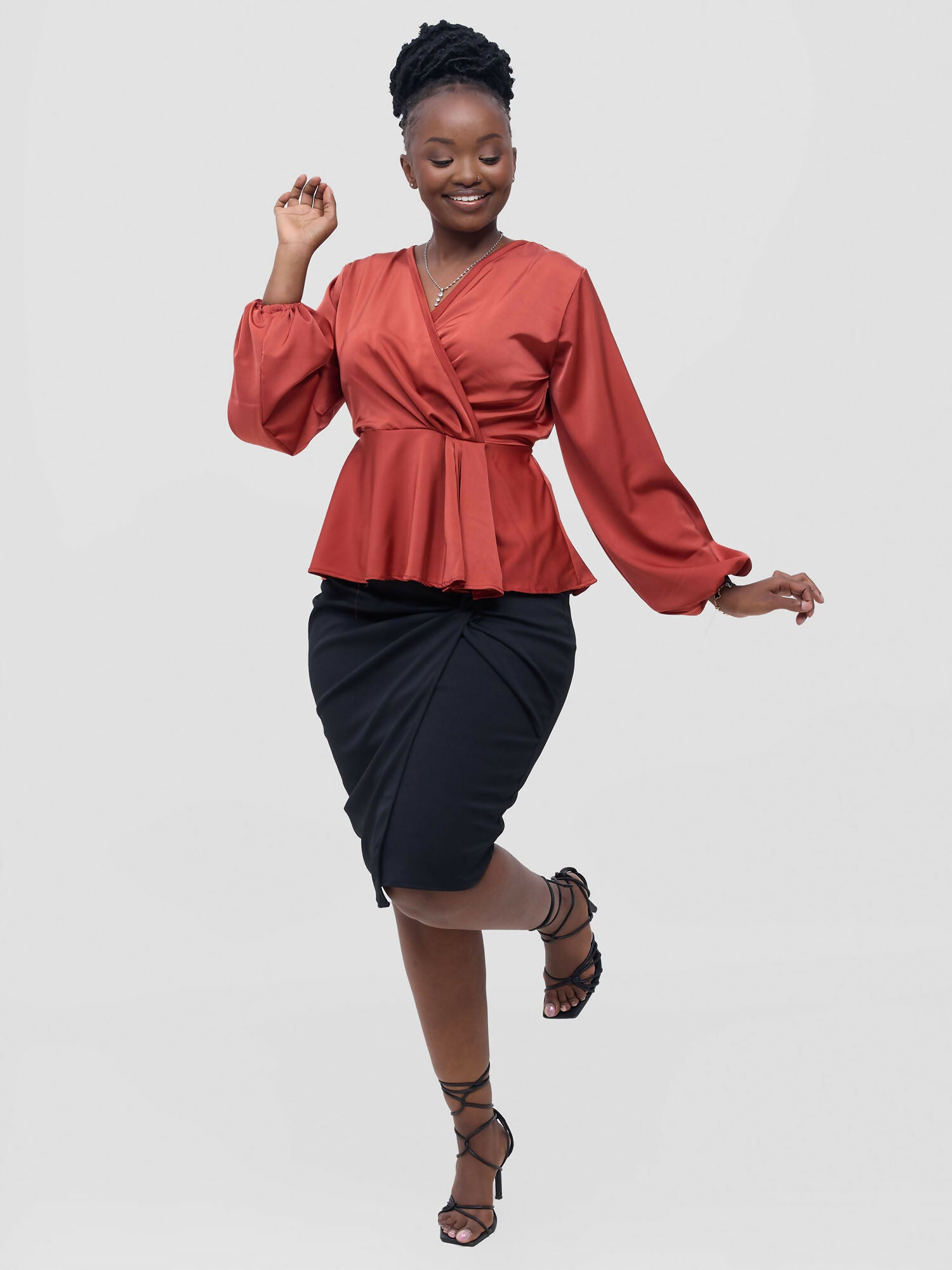 Cindy Top - Burnt Orange - Image 2