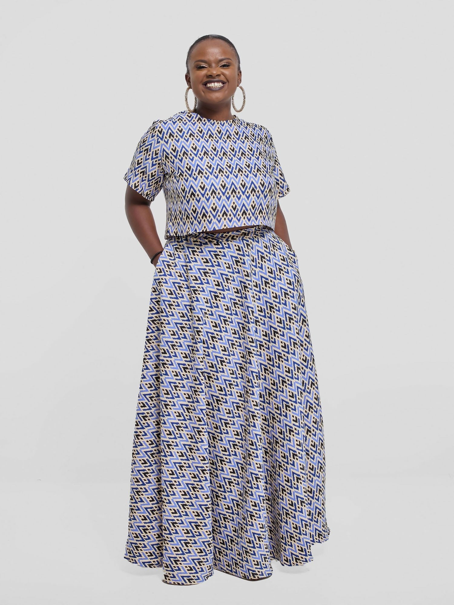 Silk House Collection Kalisi Skirt Set - Tribal Print - Image 2