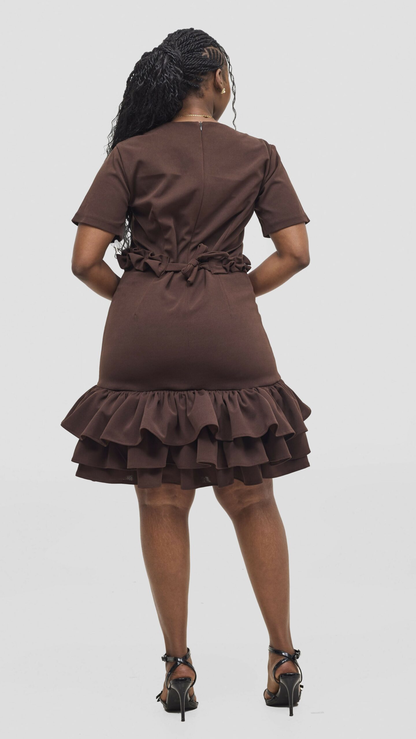 Silk House Collection Curvy Plus Size Asha Skirt Set - Black / Blue - Image 3