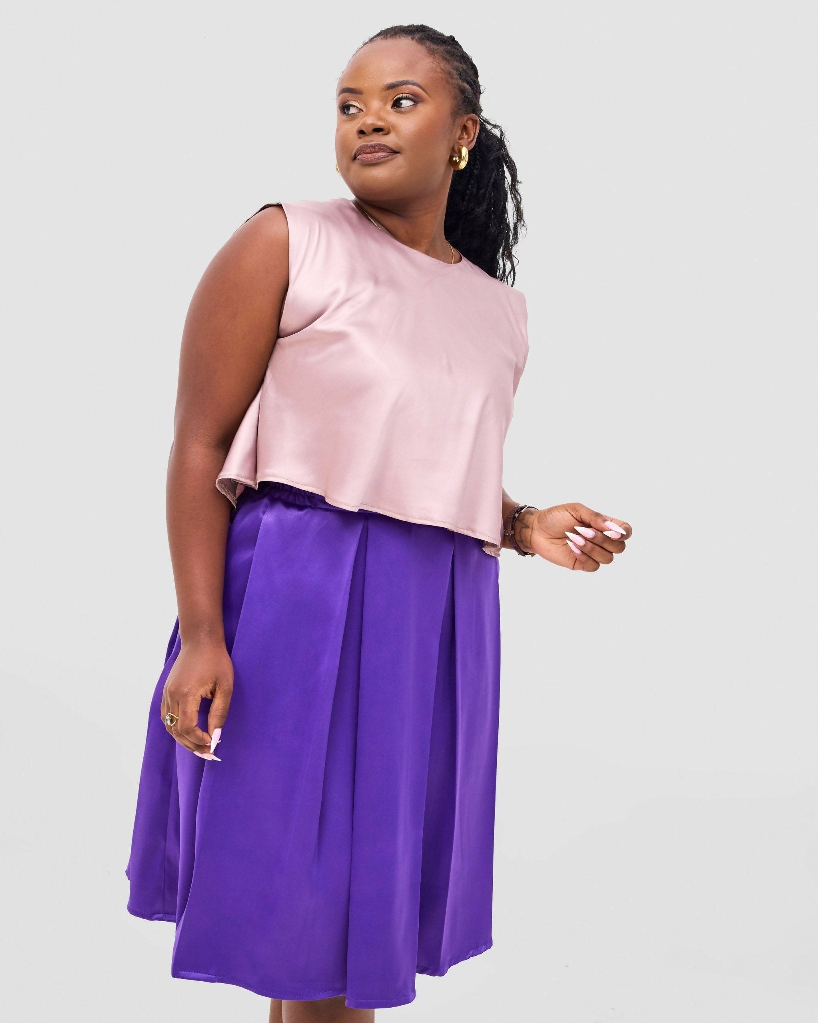Silk House Collection Sue Top - Nude