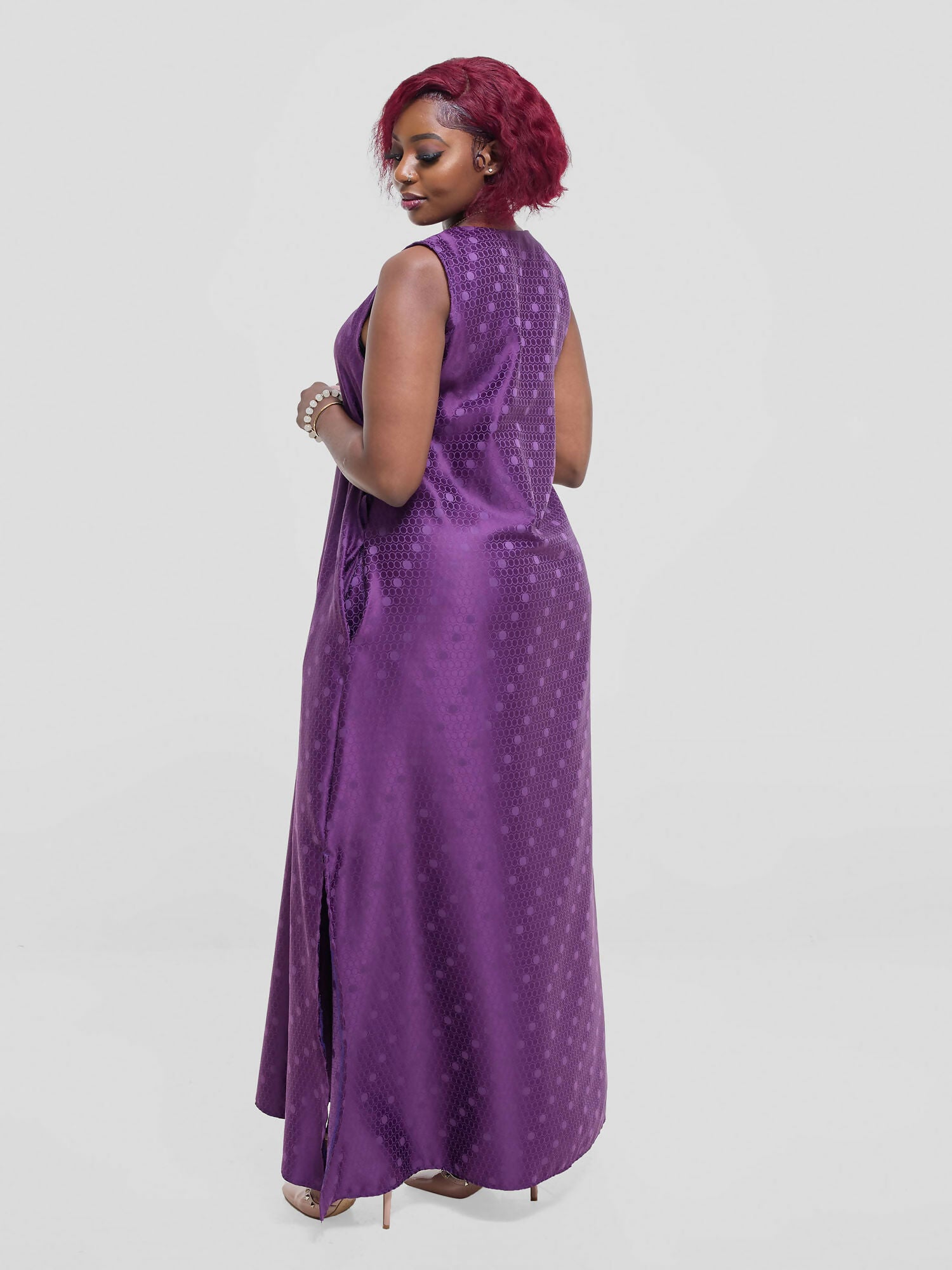 Silk House Collection Marley Dress - Purple - Image 2