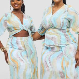 Silk House Collection Zuri Set - Blue Print
