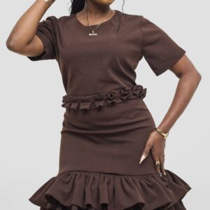 Silk House Collection Curvy Plus Size Asha Skirt Set - Black / Blue