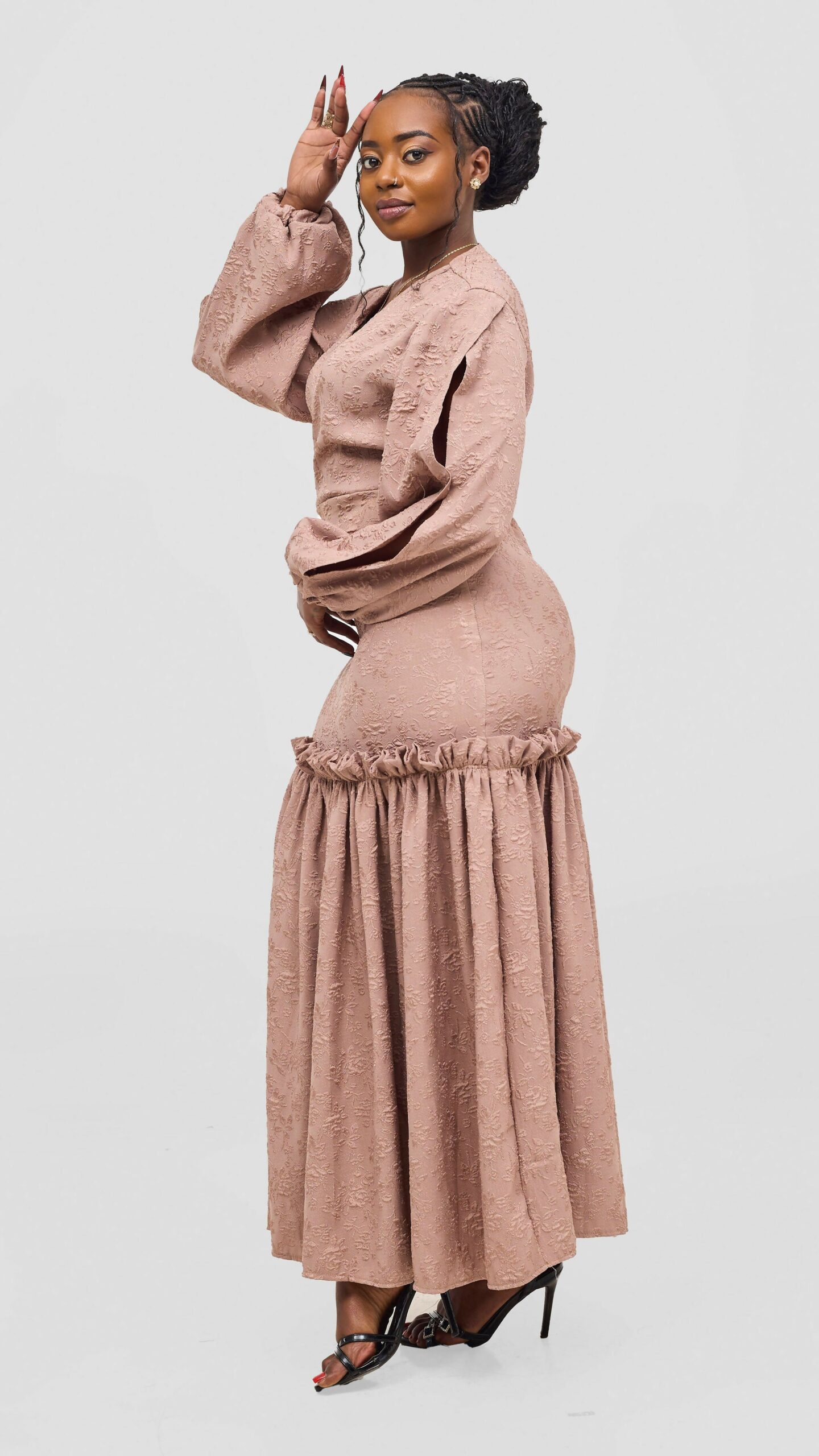 Silk House Collection Zawadi Dress - Beige - Image 2