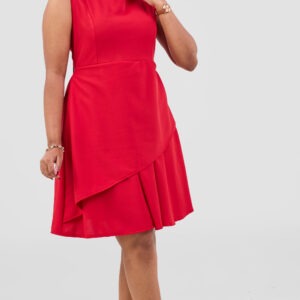 Silk House Collection Curvy Plus Size Brielle Dress - red