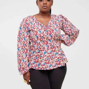 Silk House Collection Veva - Red Floral Print (Copy)