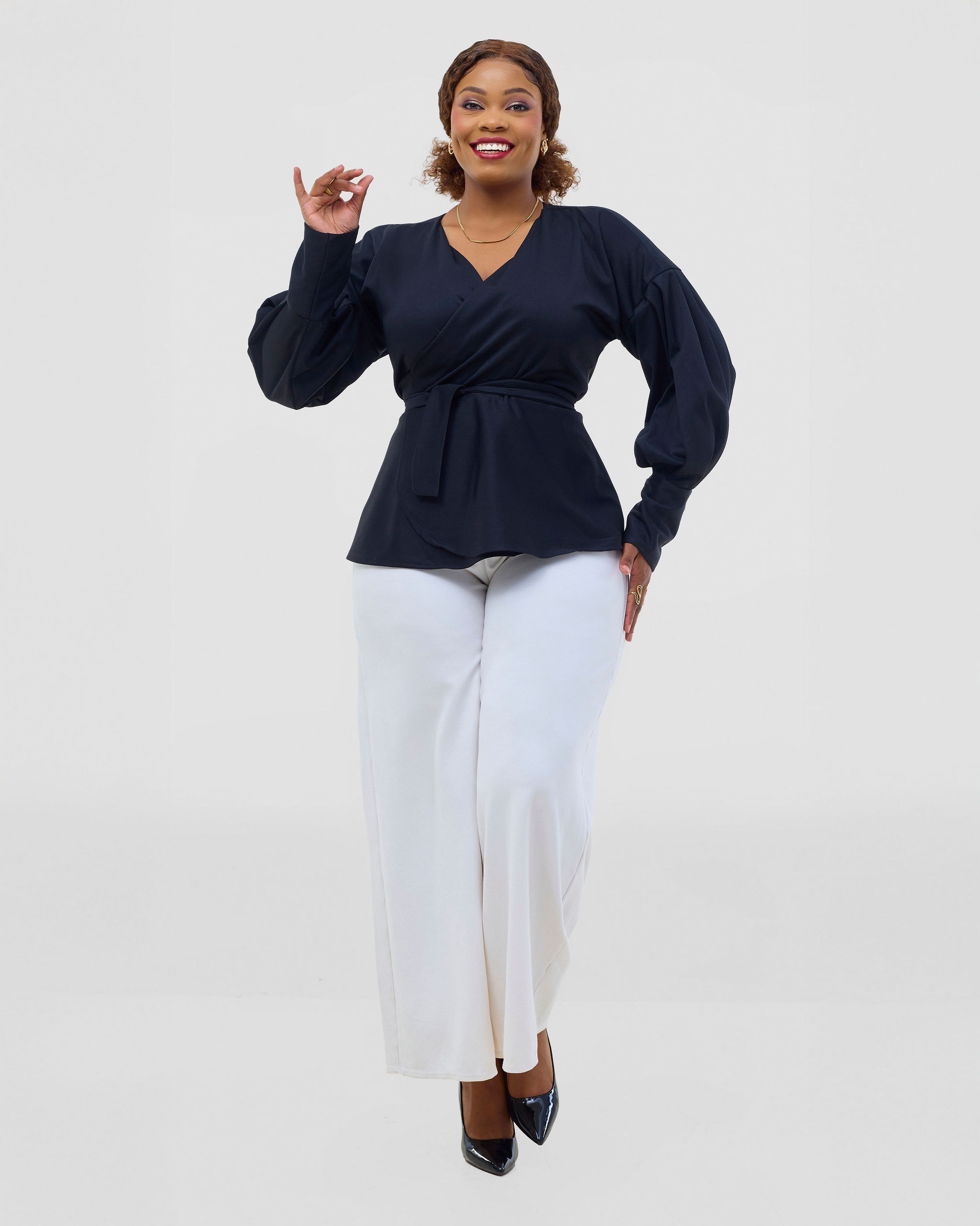 Silk House Collection Maya Top - Black
