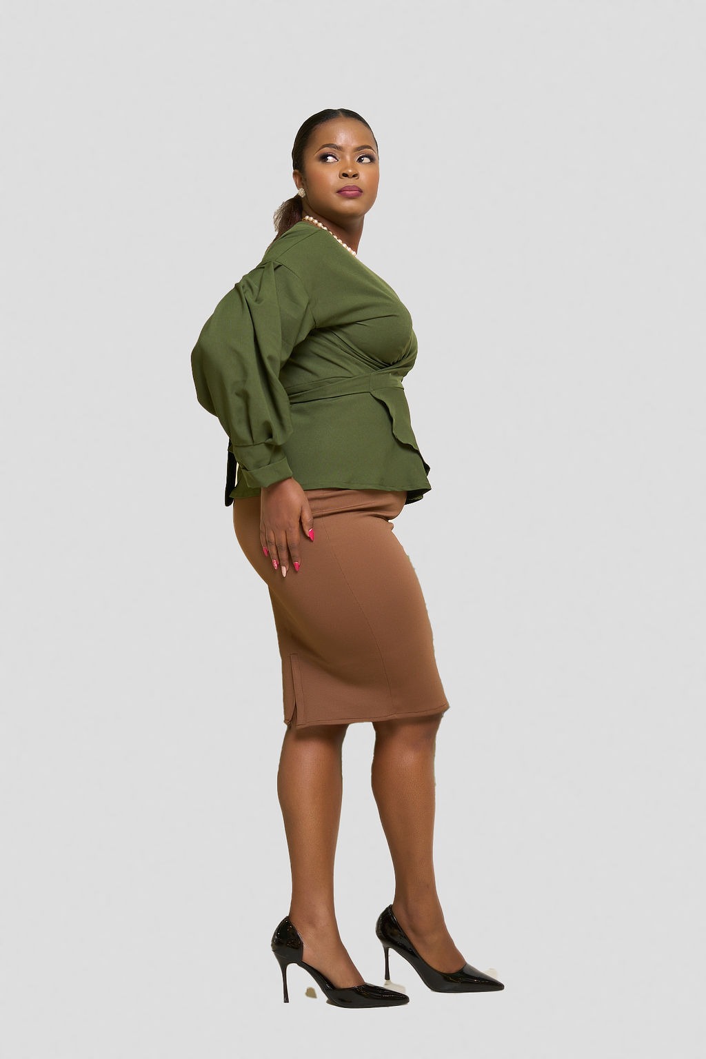 Silk House Collection Maya Top - green