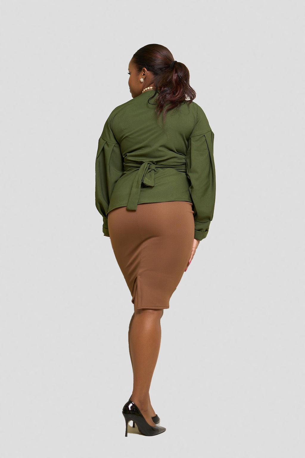 Silk House Collection Maya Top - green