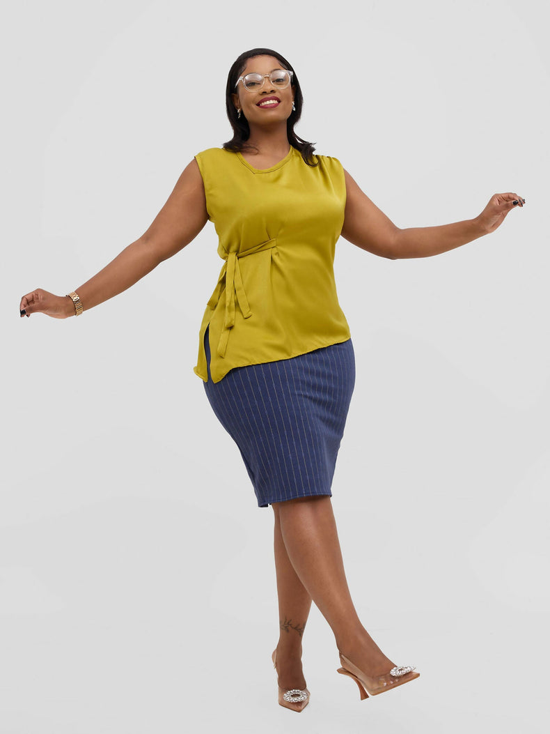 Silk House Collections Racquel Top - Lime - Shopzetu