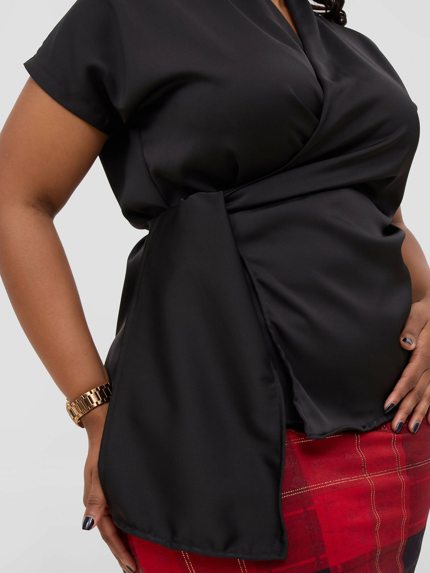 Silk House Collection Koa Top - Black - Shopzetu