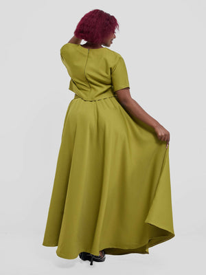 Silk House Collection Kalisi Skirt Set - Green - Shopzetu