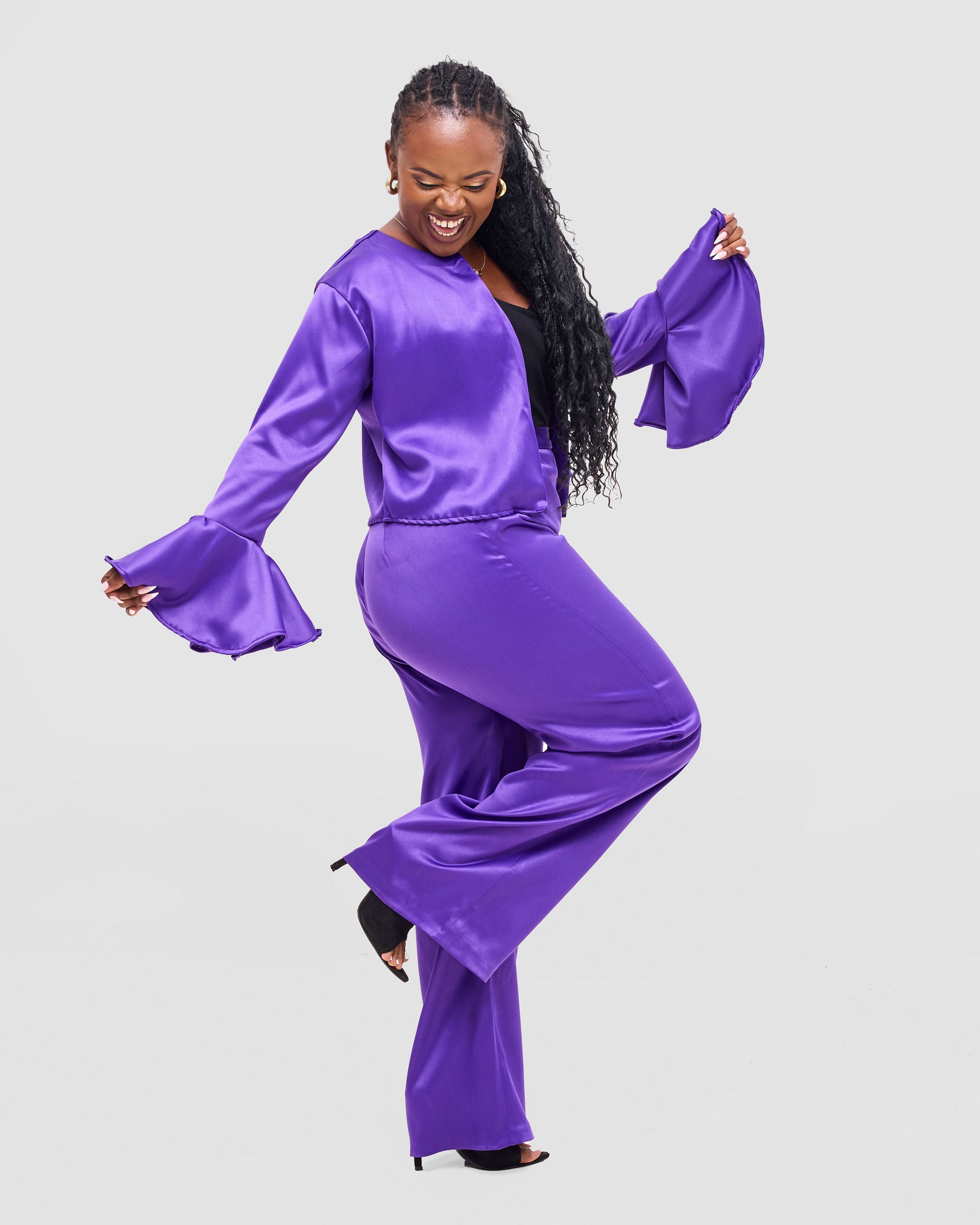 Eraya Pant Set - Purple