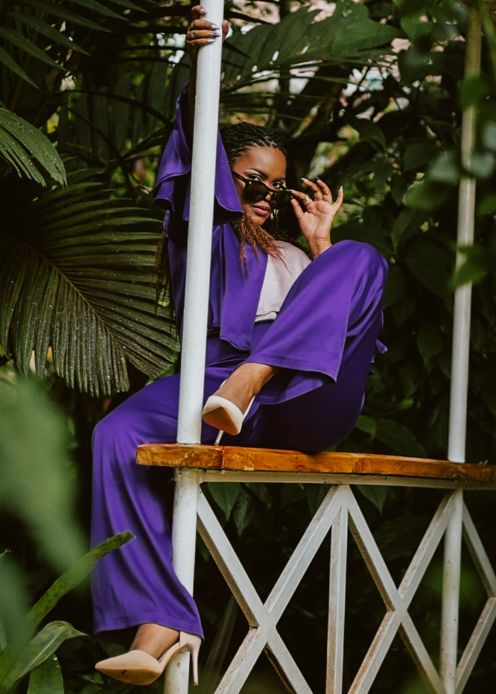 Eraya Pant Set - Purple