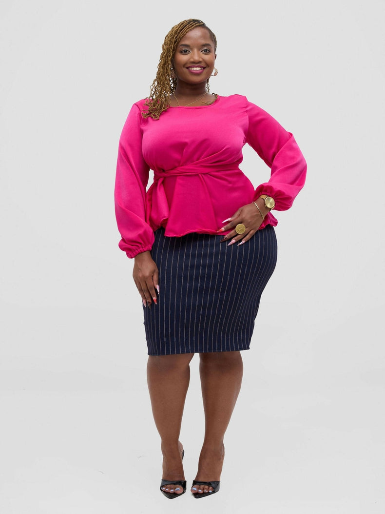Silk House Collections Hulya Top - Pink - Shopzetu