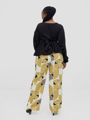 Silk House Collection Rana Pant - Green Print - Shopzetu