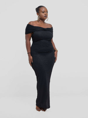 Silk House Collection Elora Dress - Black - Shopzetu