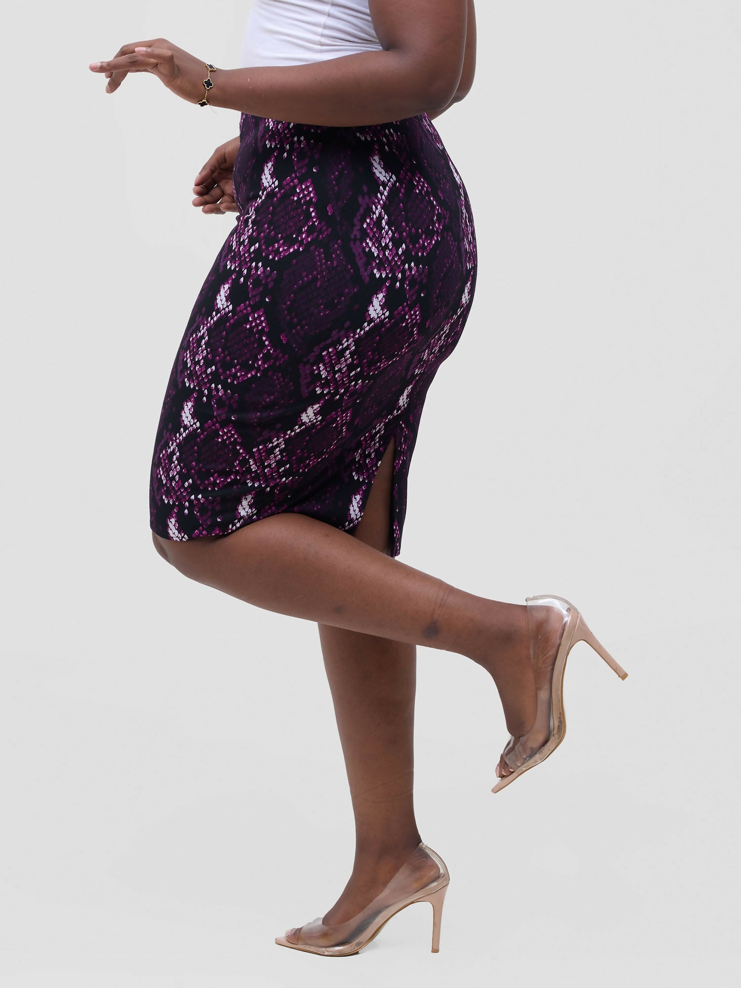 Silk House Collection Pendo Skirt - Snake Print - Shopzetu