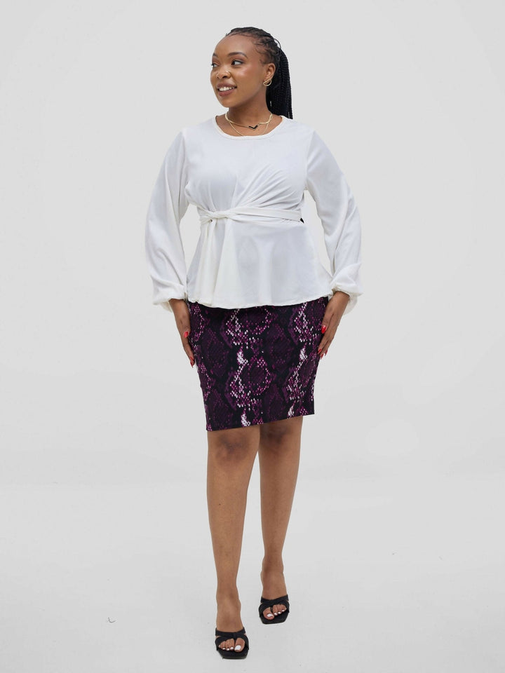 Silk House Collections Hulya Top - White - Shopzetu